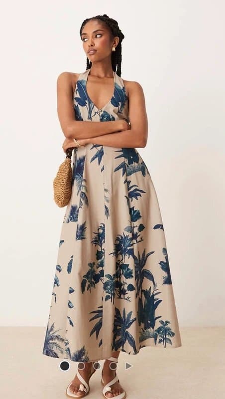 ASOS ASOS halter midi dress