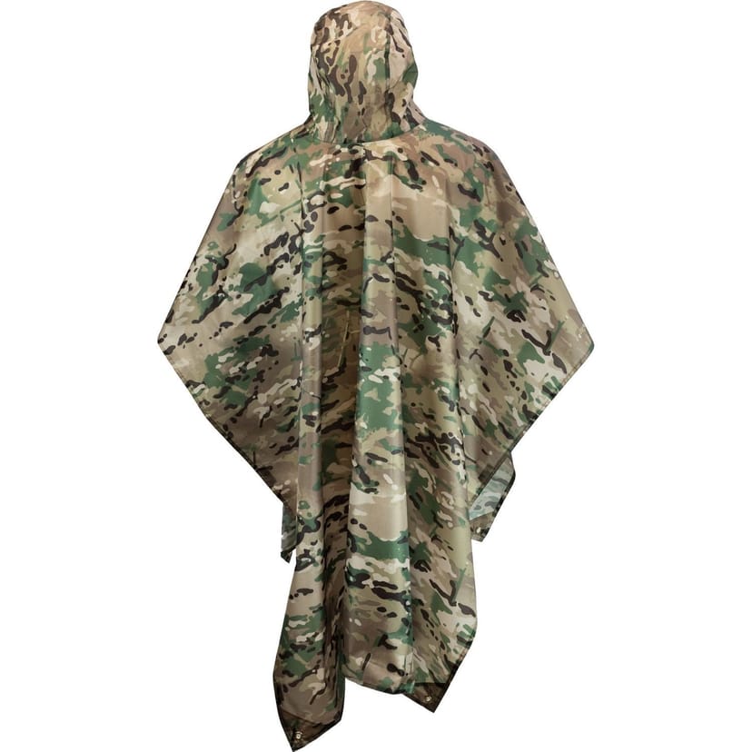 Mil-Com Mil-Com Men's Camo Poncho in Green - 1