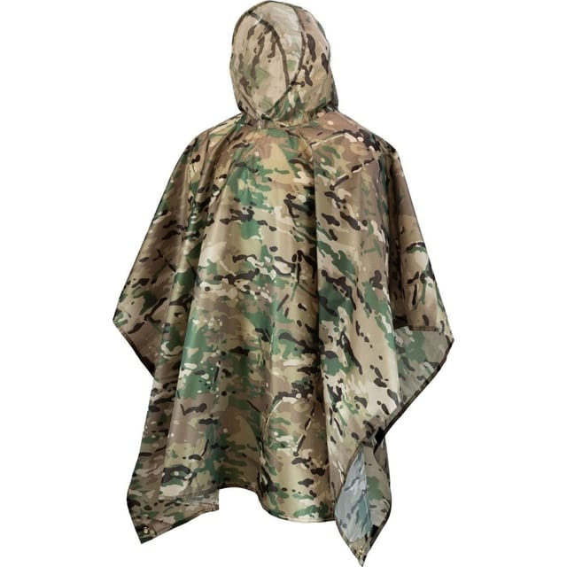 Mil-Com Mil-Com Men's Camo Poncho in Green - 2
