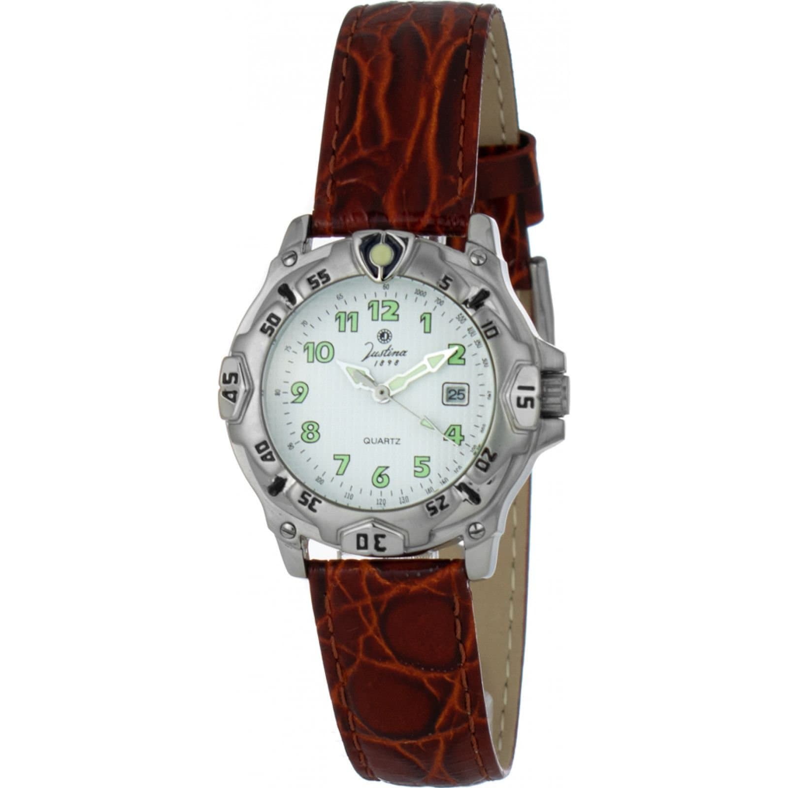 Justina Justina Women's 32555M 32mm Quartz Watch in Brown