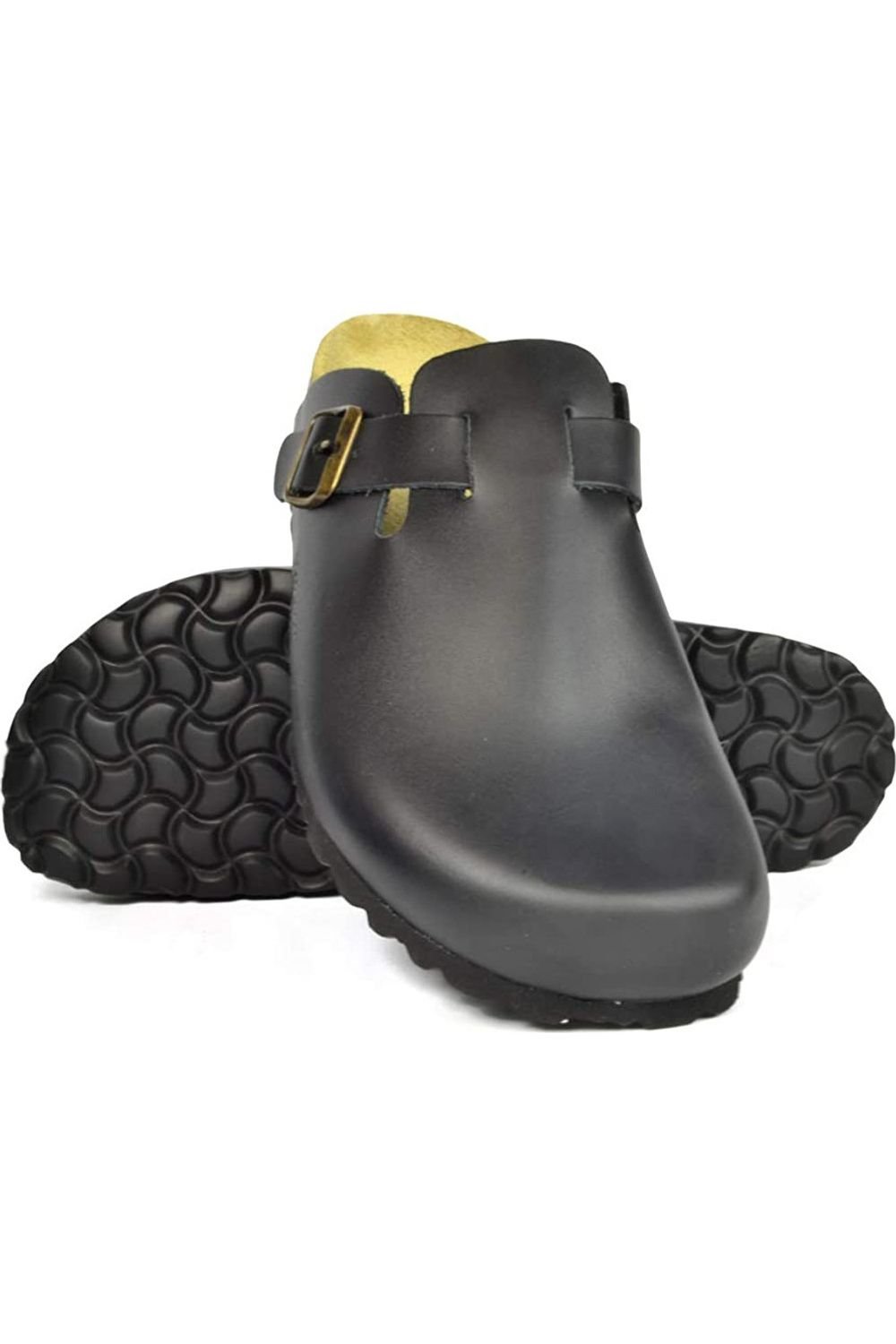 Sanosan Sanosan Men's Berlin Nappa Leather Sandals in Black - 4