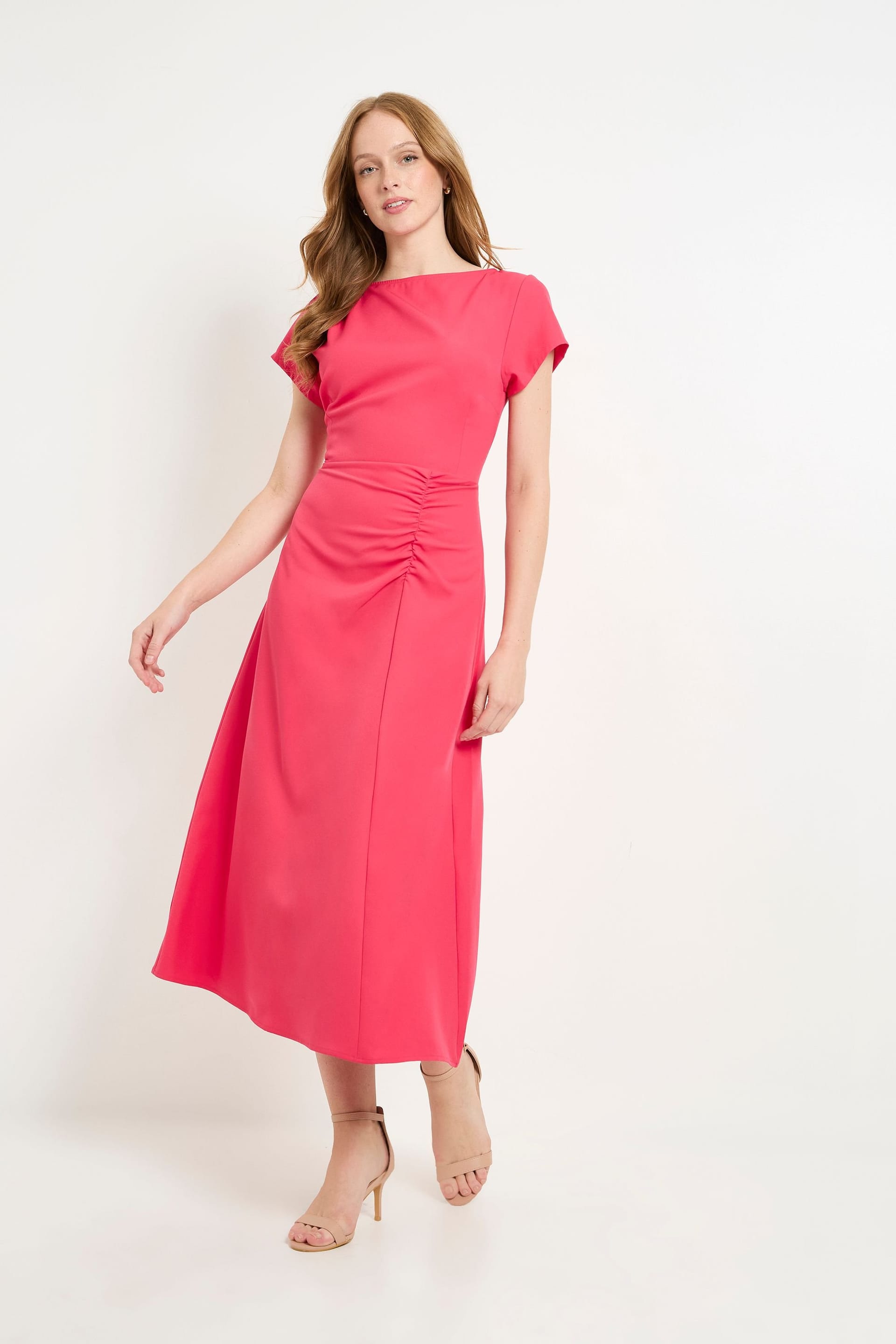 Principles Principles Women's Seam Waist Fit & Flare Dress in Pink - 4