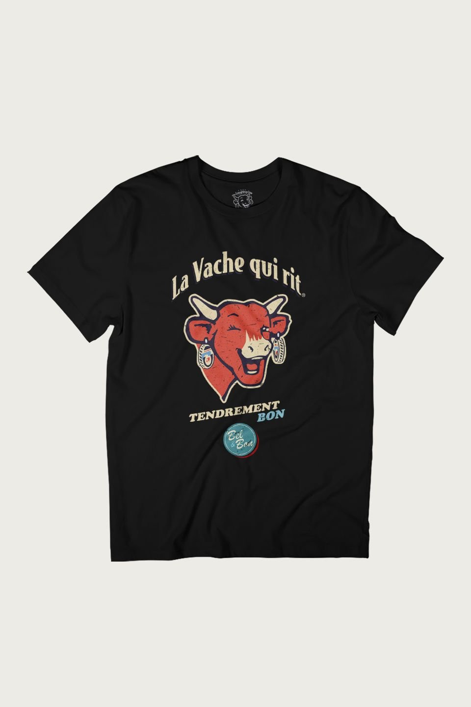 The Laughing Cow The Laughing Cow Men's Tendrement Bon T-Shirt in Black - 2