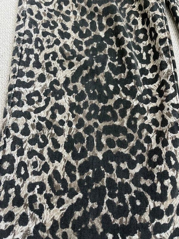 New Look New Look Adalae wide leg leopard print jeans