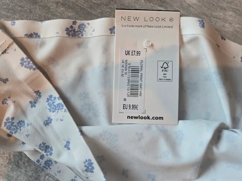 New Look Newlook high leg, floral thong.