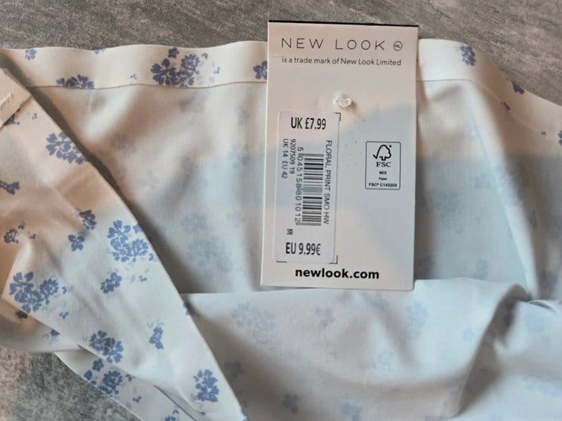 New Look Newlook high leg, floral thong. - 1