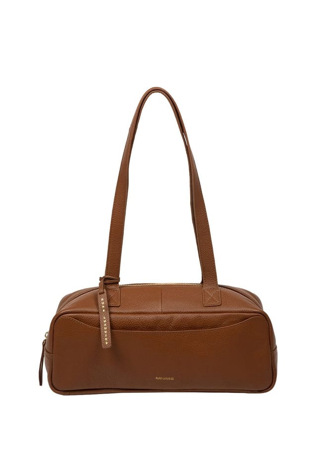 Pure Luxuries London Pure Luxuries London Women's 'Mercy' Leather Handbag in Tan - 2