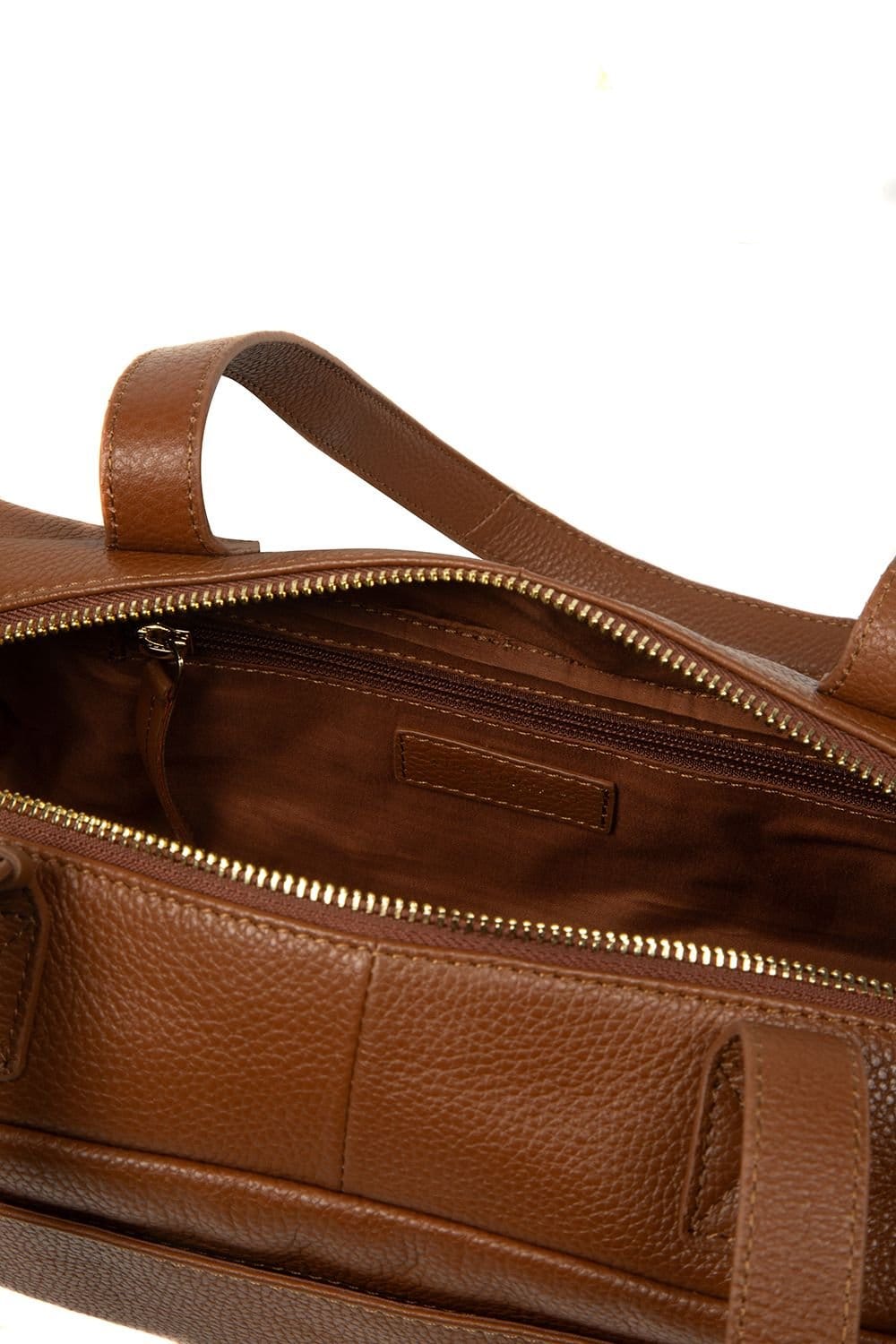 Pure Luxuries London Pure Luxuries London Women's 'Mercy' Leather Handbag in Tan - 4