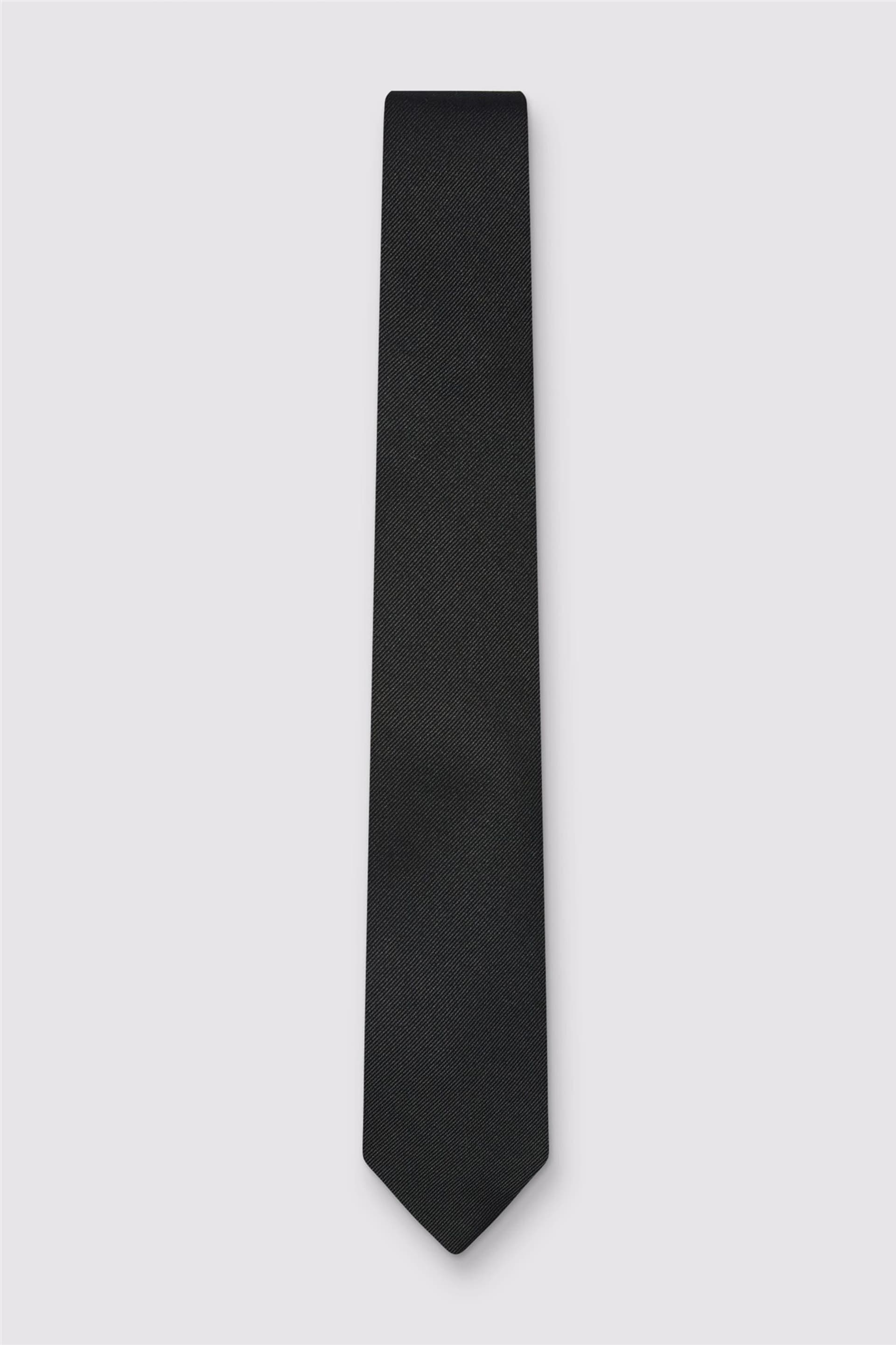 Ted Baker Ted Baker Men's Plain Tie in Dark Grey