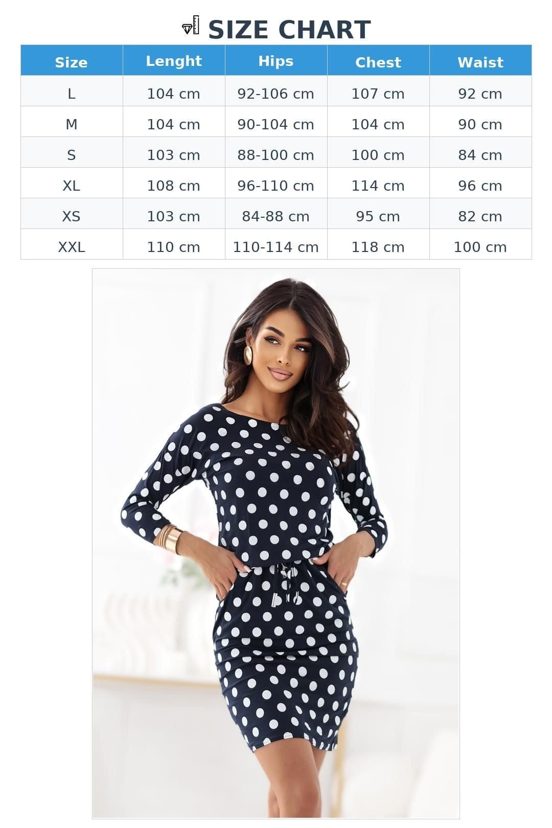 Love Lace Love Lace Women's Navy Polka Dot Midi Dress for Work & Dates - 4