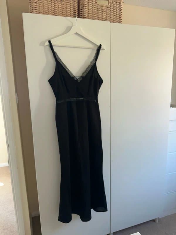 Never Fully Dressed Black summer midi dress