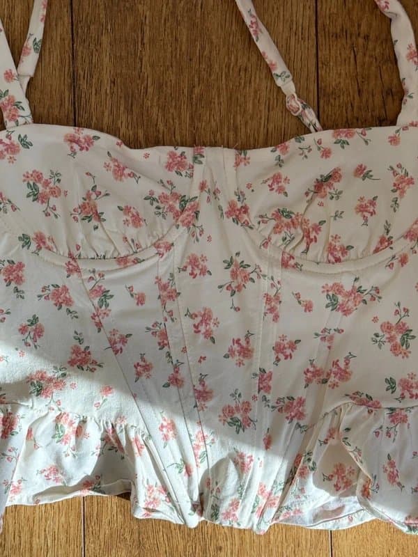 Bershka Floral corset