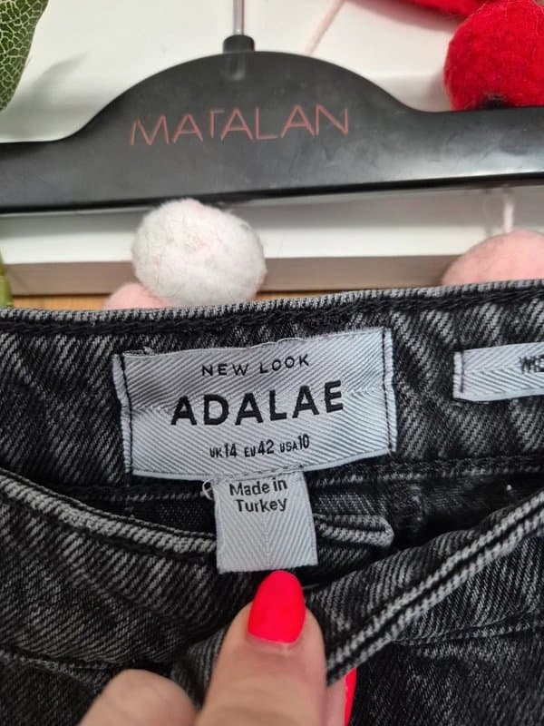 New Look Black wide leg jeans