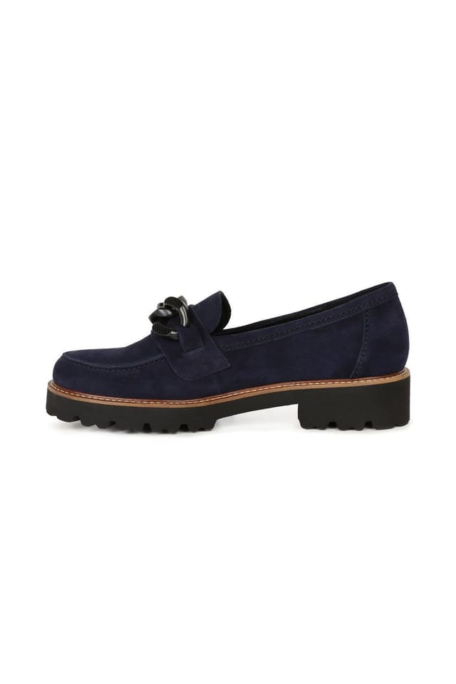 Gabor Gabor Women's 'Squeeze' Chunky Slip On Shoes in Navy - 2