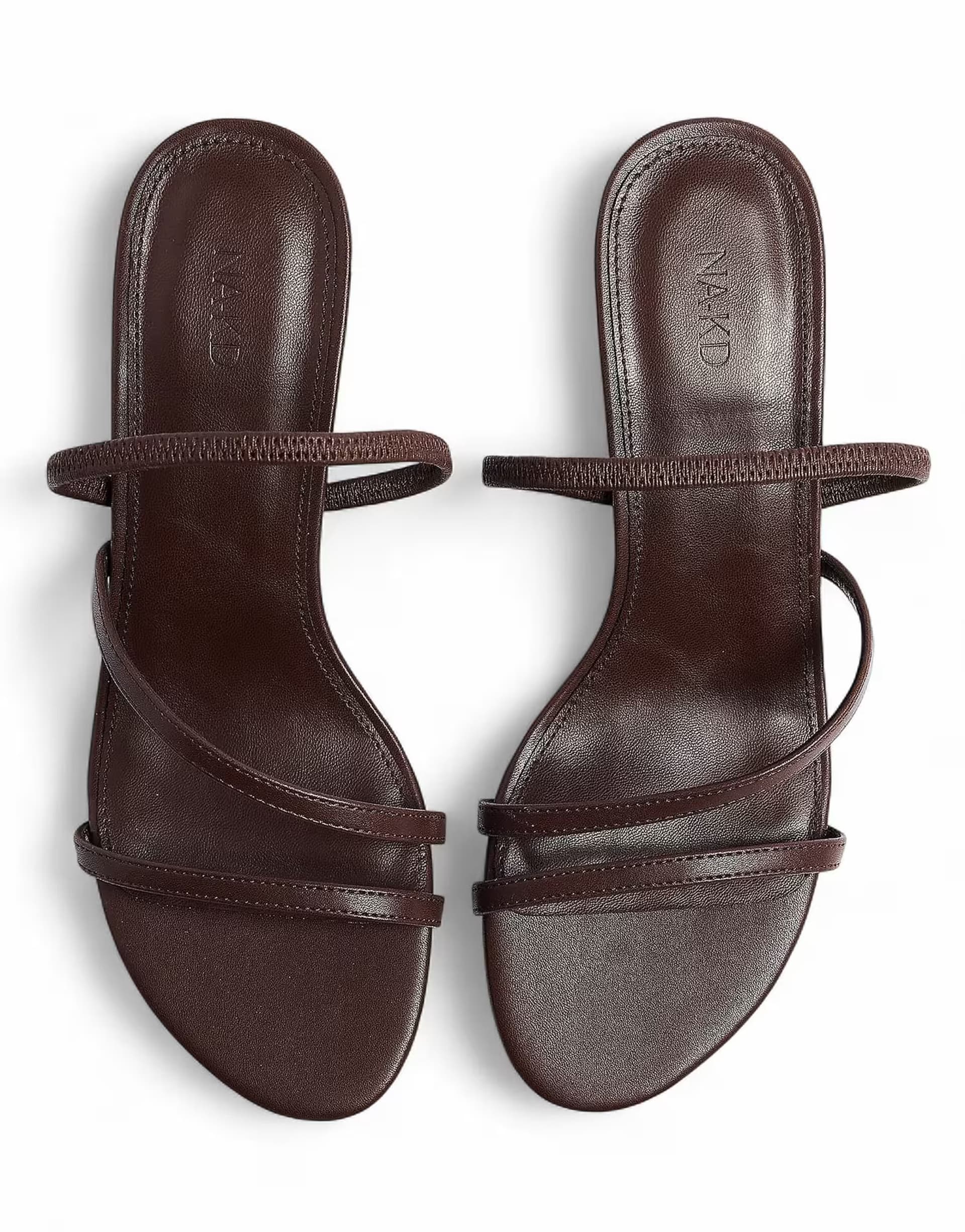 ASOS NA-KD Strappy high heels in brown