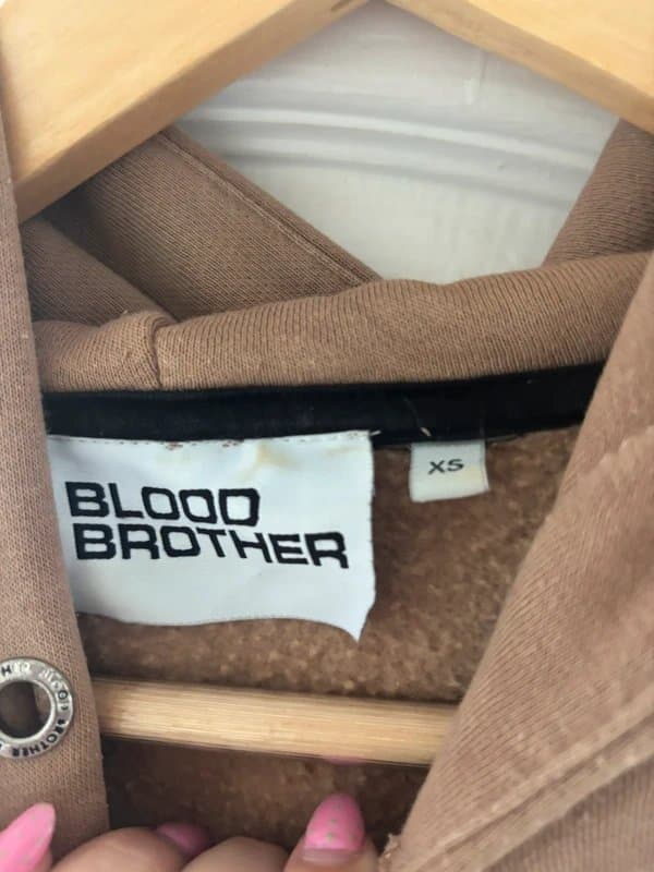 Blood Brother Blood Brother brown hoodie size extra small
