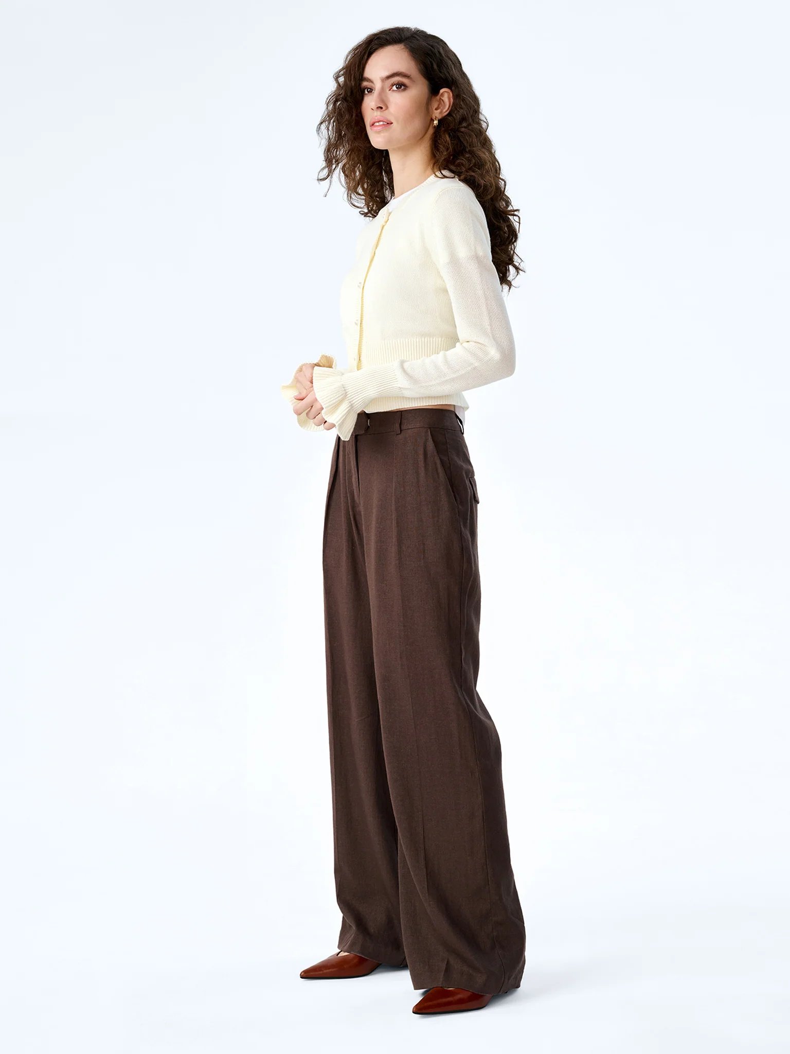 OMNES Sylvie Cardigan in White - 2