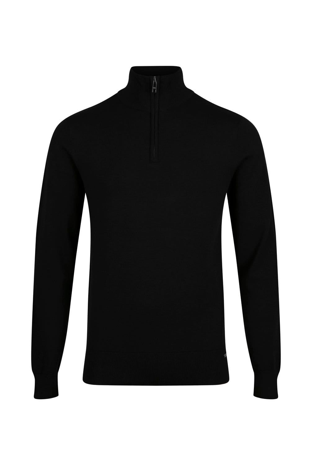 Luke 1977 Luke 1977 Men's Jacob 1000 Quarter Zip Knitted Jumper in Black - 4