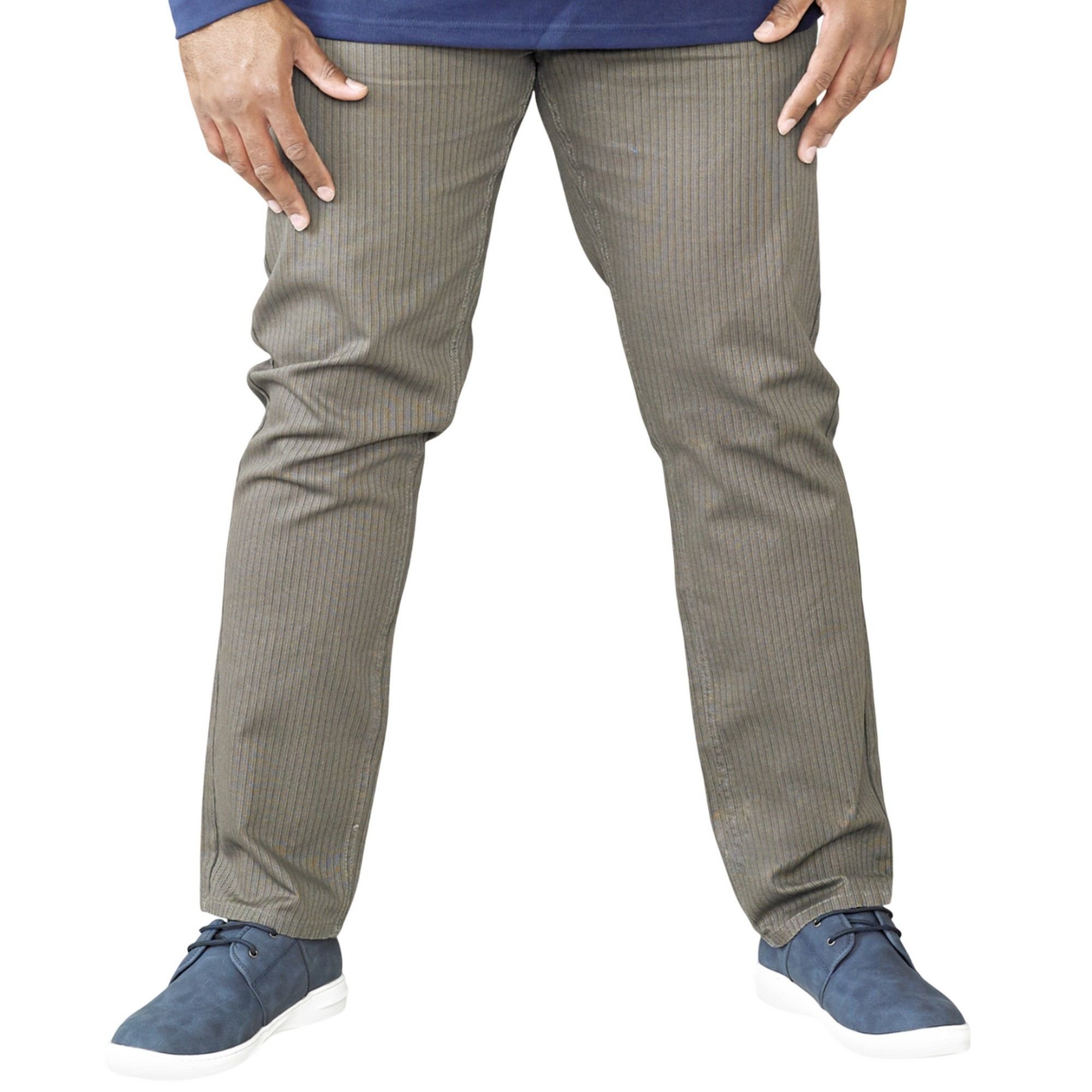 Duke Clothing Duke Clothing Men's D555 London Brian Bedford Cord Kingsize Trousers in Brown - 3