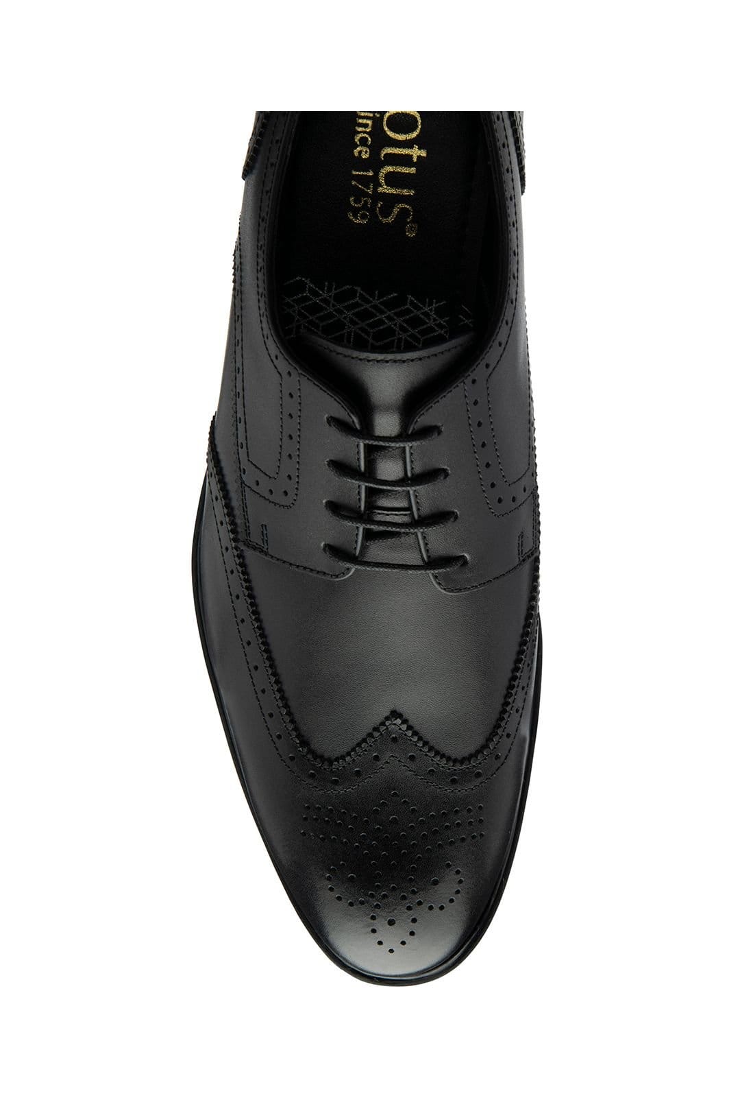 Lotus Lotus Men's 'Skipton' Leather Brogues in Black - 4