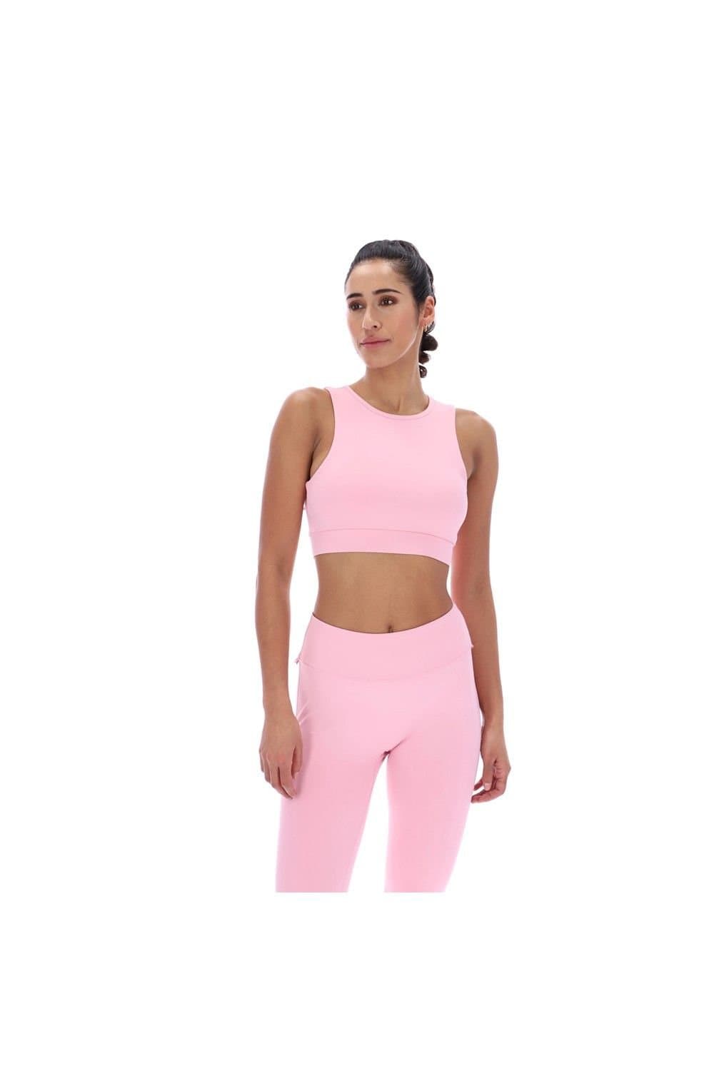 Ted Baker Ted Baker Women's Aria Ruffle Yoga Bra in Pale Pink