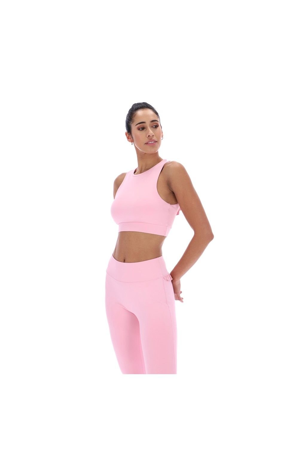 Ted Baker Ted Baker Women's Aria Ruffle Yoga Bra in Pale Pink - 3