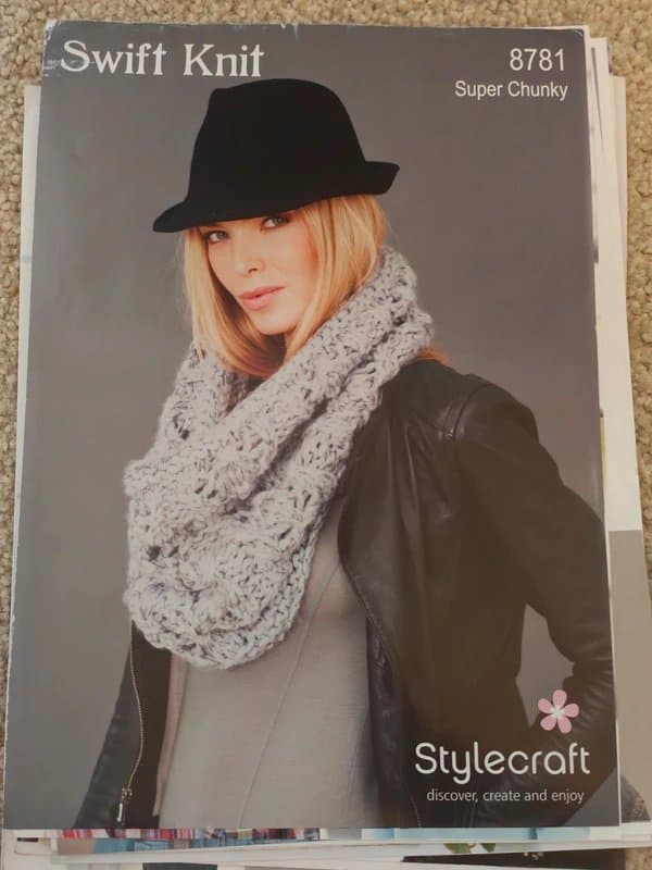 StyleCraft Knitting pattern ladies scarf