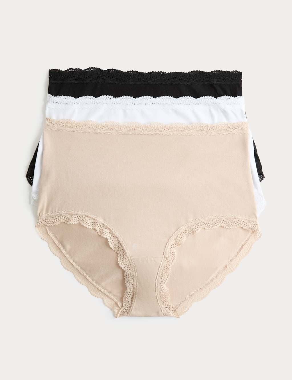 Marks & Spencer M&S 3pk Cotton Rich Full Briefs Opaline Mix