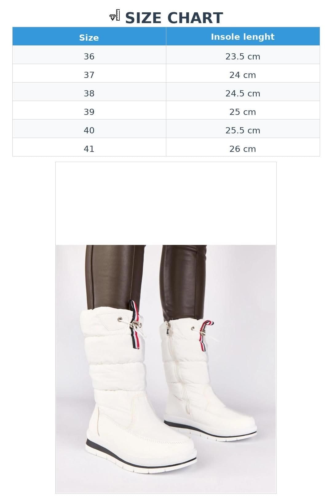 Love Lace Love Lace Women's Sophie Low Wedge Drawstring Snow Boots with Grippy Sole Comfort in White - 4