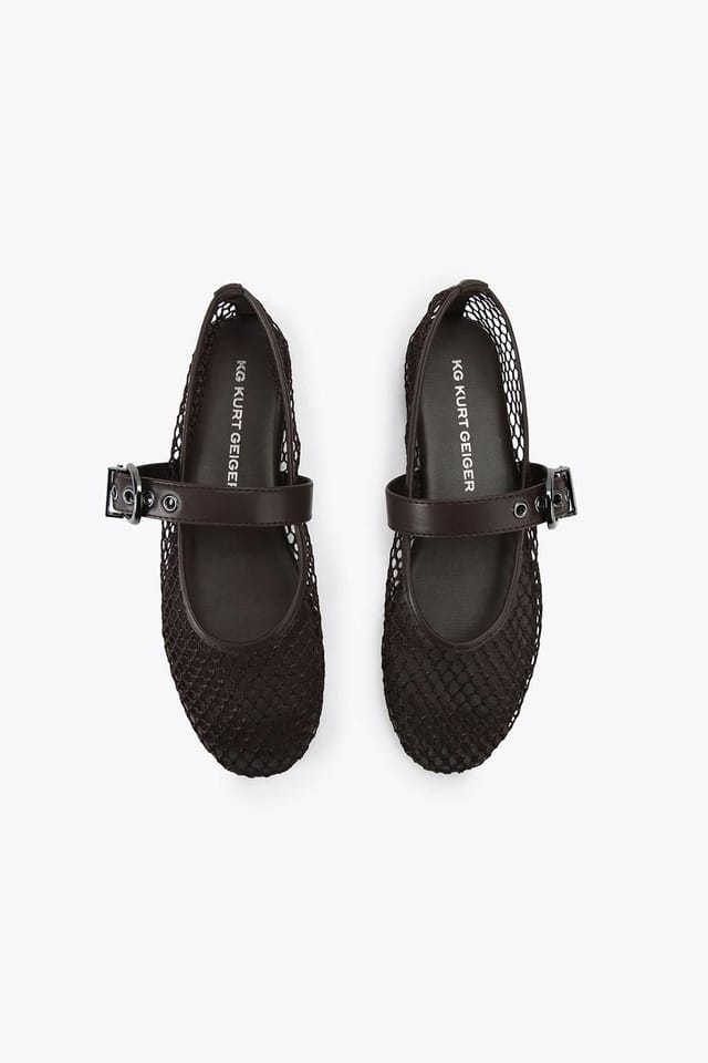 KG Kurt Geiger KG Kurt Geiger Women's 'Nico Woven' Fabric Flats in Brown - 2