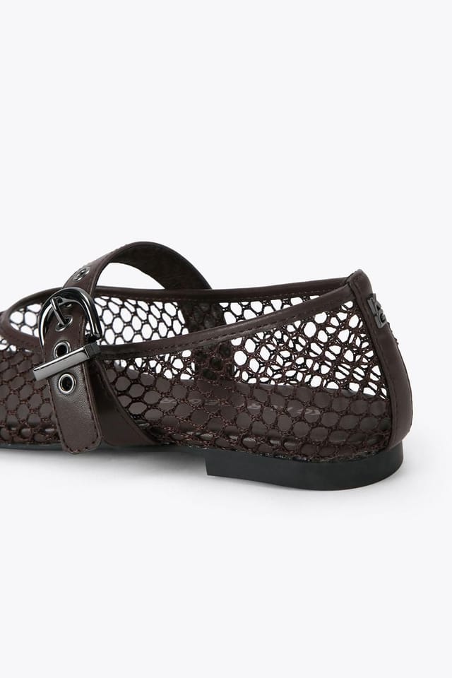 KG Kurt Geiger KG Kurt Geiger Women's 'Nico Woven' Fabric Flats in Brown - 3
