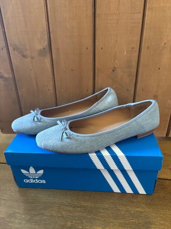 ASOS Design ASOS design lullaby basic bow Ballet flats in denim