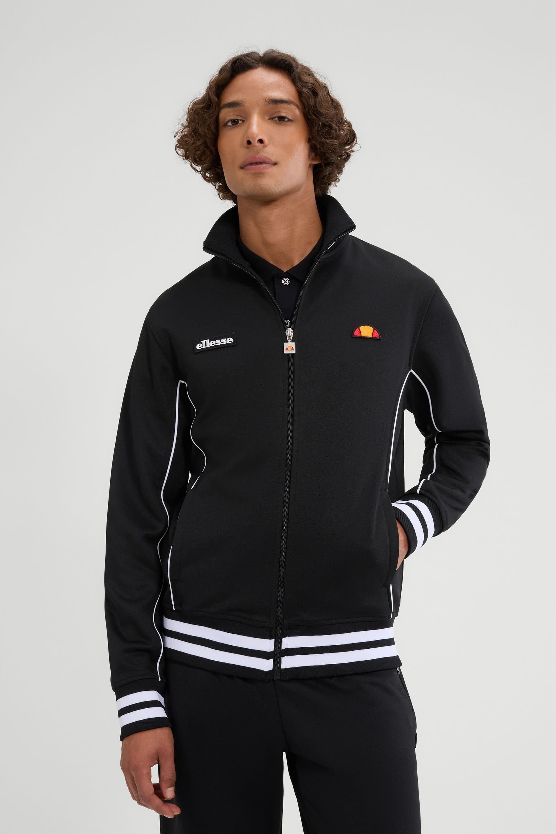 Ellesse Ellesse Men's Milan Track Jacket in Black
