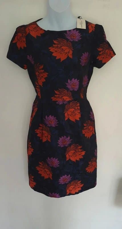 LK Bennett LK Bennett Dr Bassey floral jacquard sheath dress UK size 8 brand new with tags