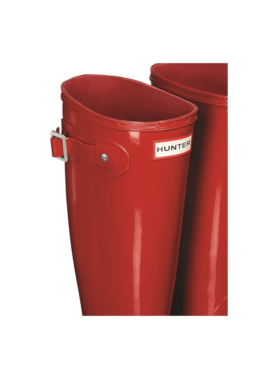 Hunter Hunter Women's Original Tall Gloss Wellington Boots in Red - 4
