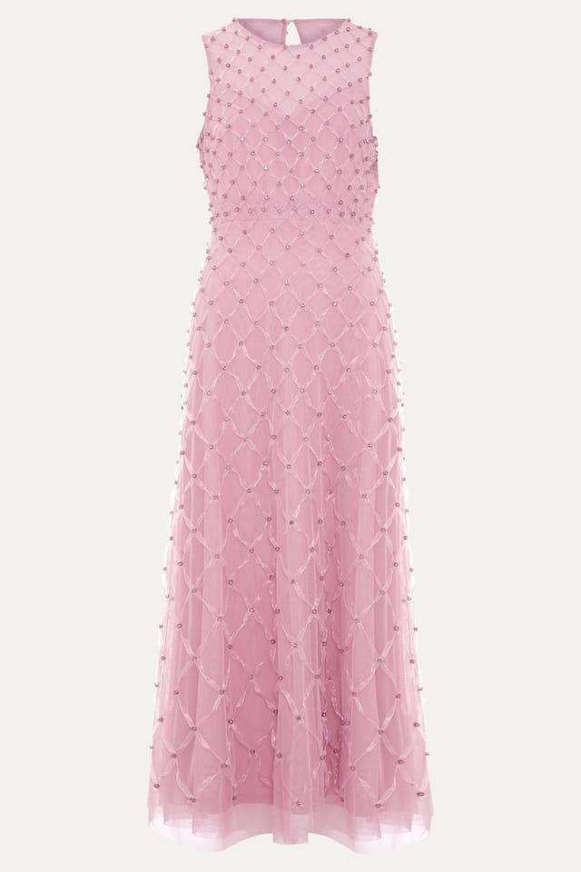 Phase Eight Phase Eight Women's Leandra Midaxi Midi Dress in Baby Pink - 2