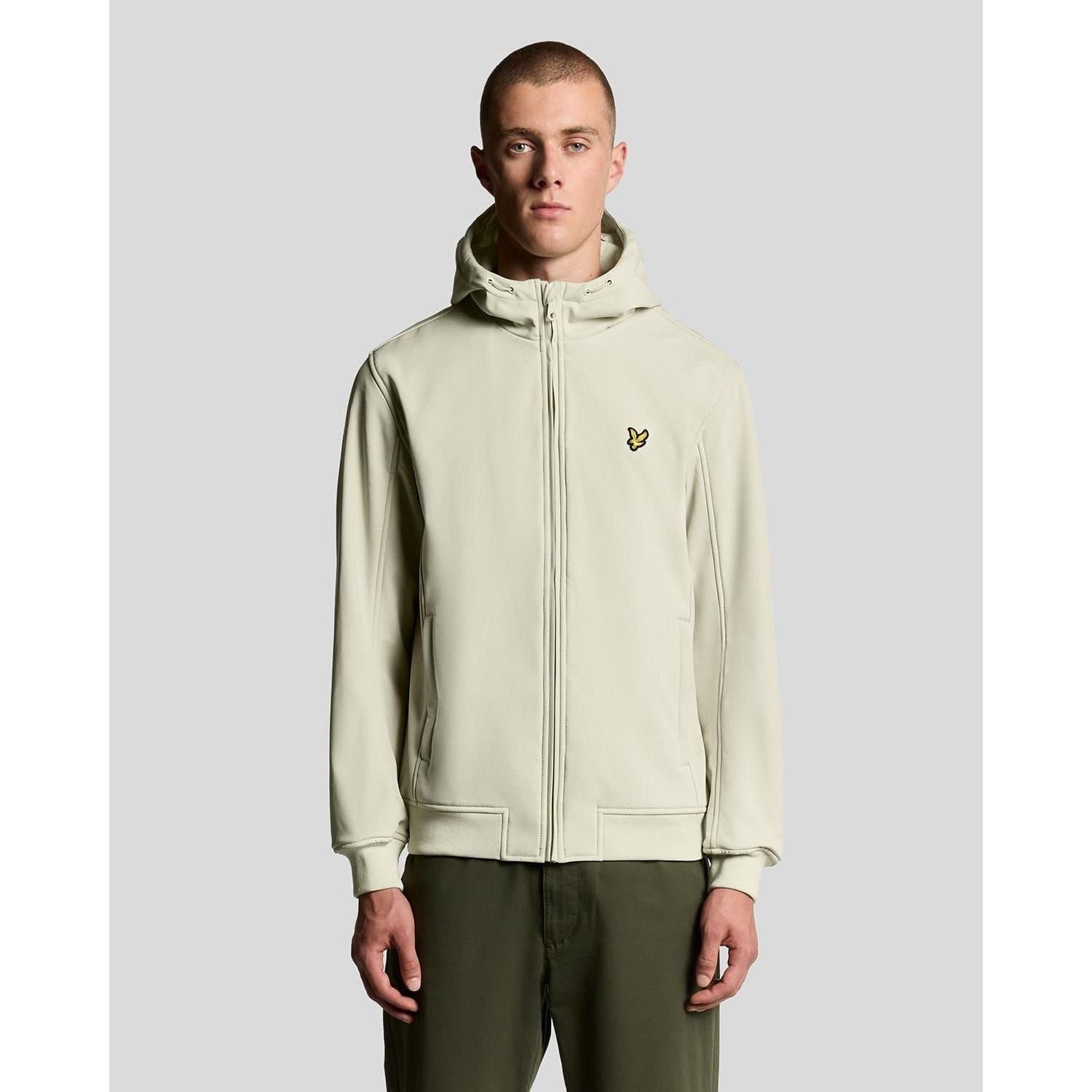Lyle & Scott Lyle & Scott Men's Fleece Soft Shell Jacket in Ecru