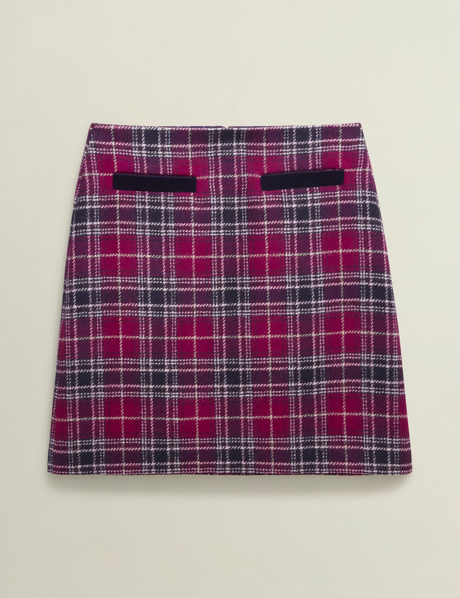 Hobbs London Hobbs London Women's Ruthie Tartan Mini Skirt in Fuchsia - 2