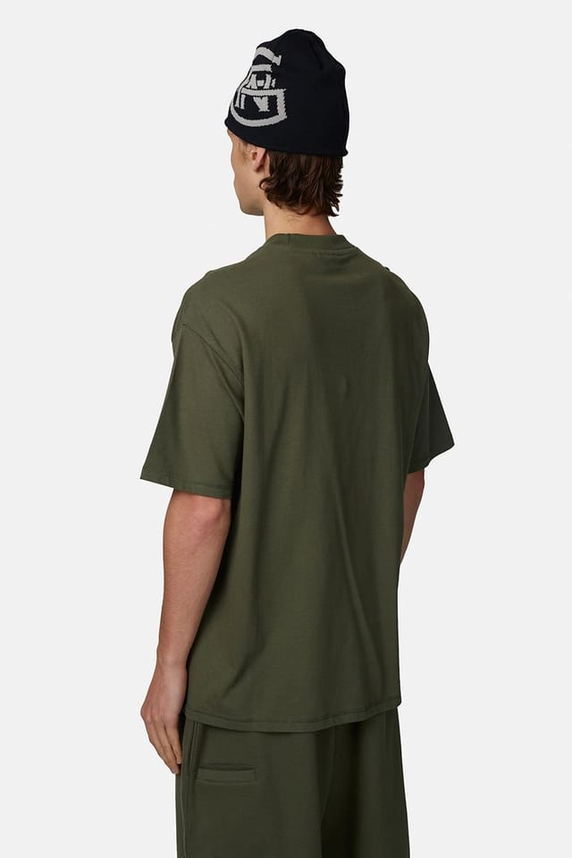 Good For Nothing Good For Nothing Men's Relaxed Monogram Tee in Green - 2