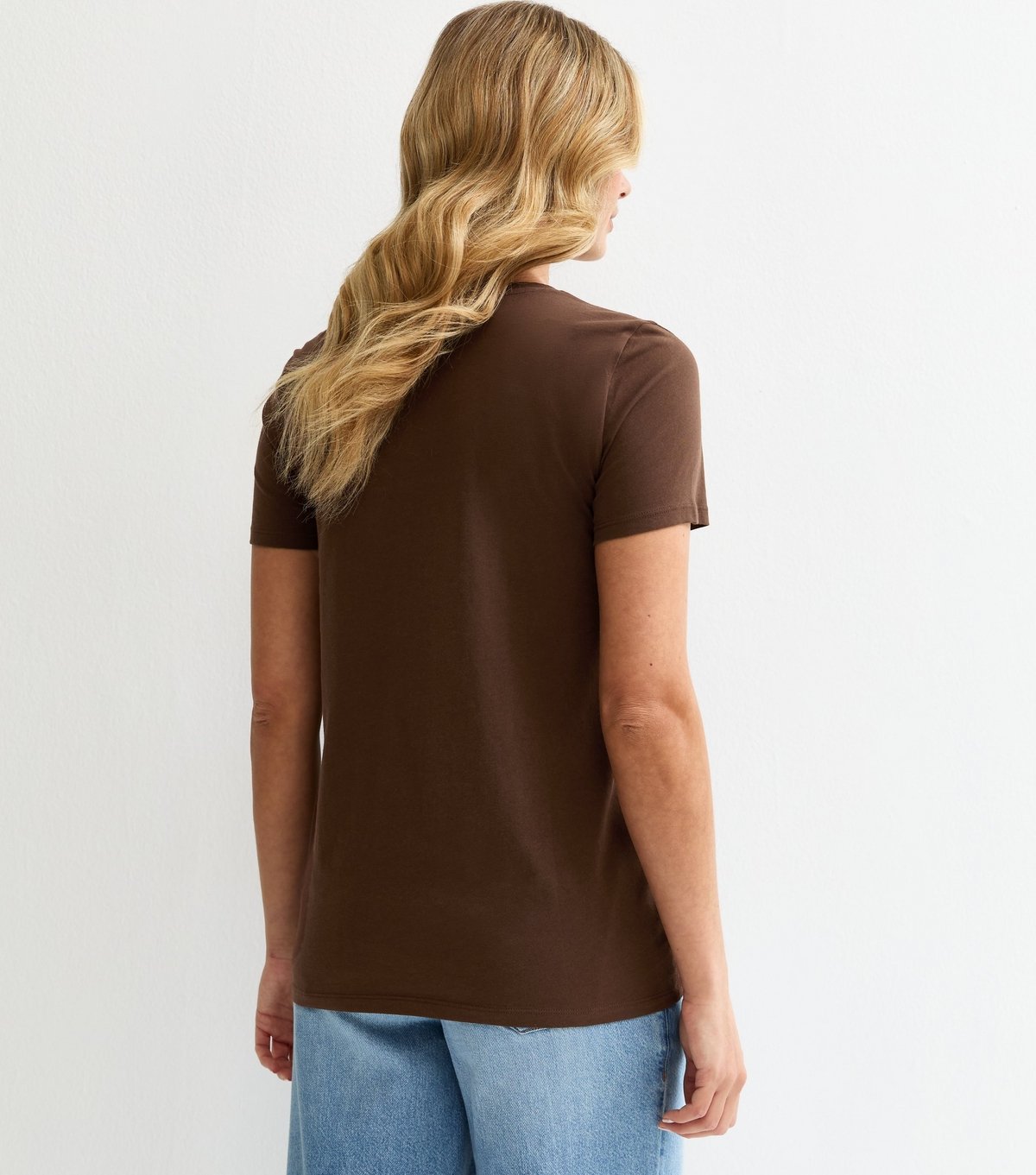 New Look Women's Maternity Pack of 3 Brown Crew Neck T-Shirts New Look - 4