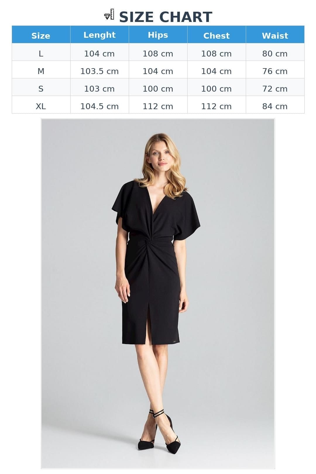 Love Lace Love Lace Women's Black Elegant Midi Kimono Sleeve Dress - 4