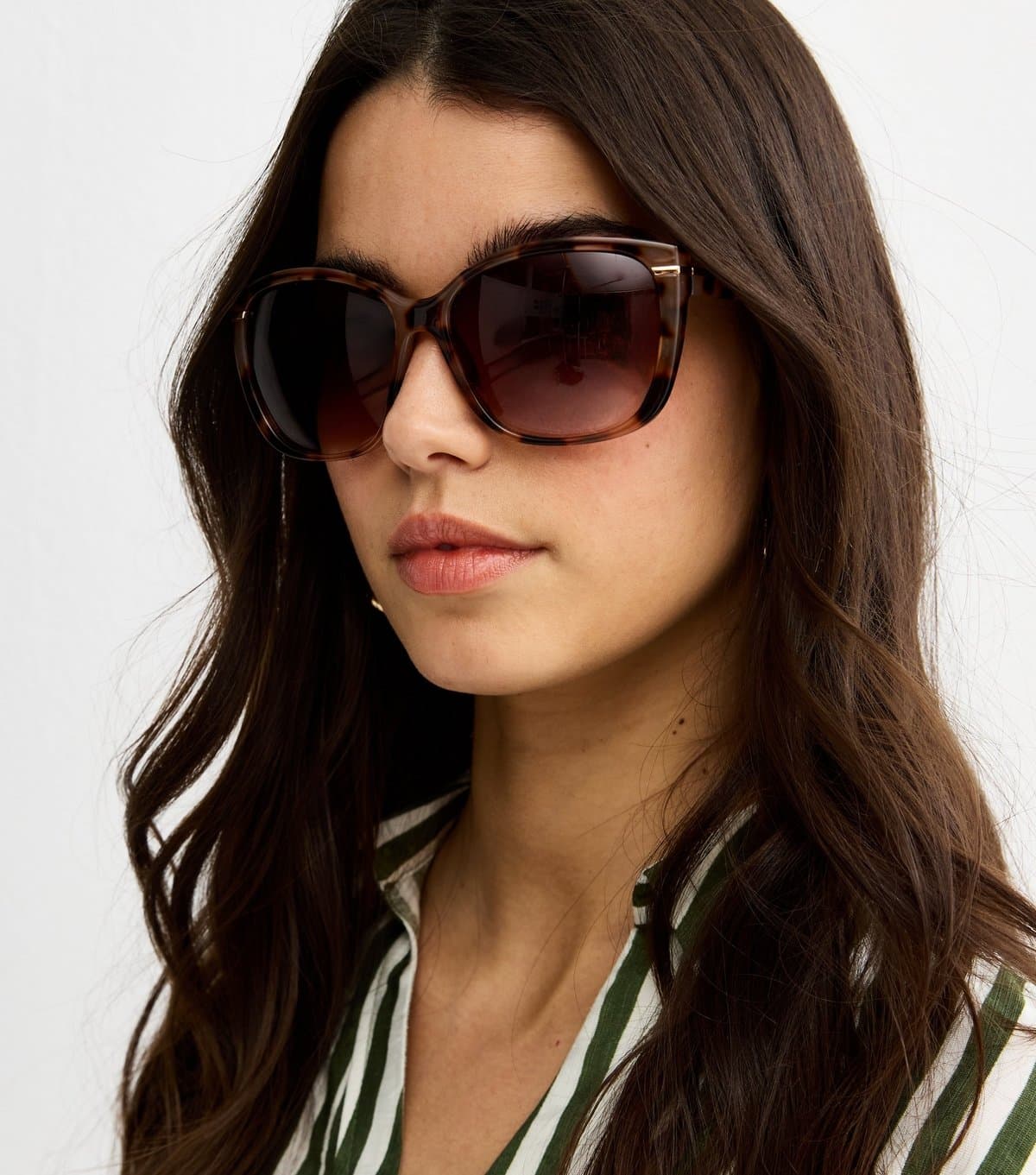 New Look Brown Tortoise Effect Round Sunglasses New Look