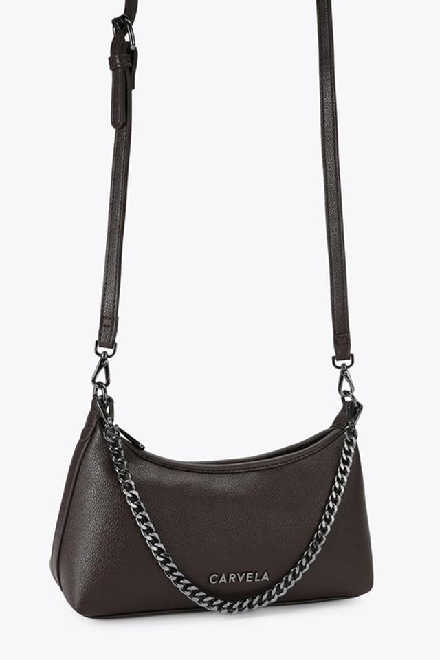 Carvela Carvela Women's 'Montena Shoulder Bag' in Dark Brown - 2