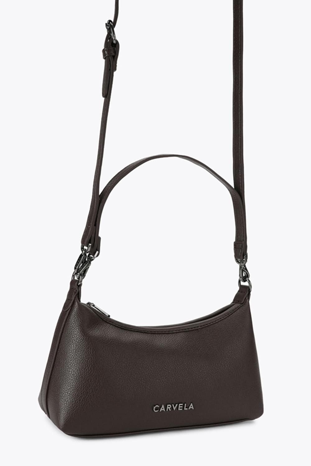 Carvela Carvela Women's 'Montena Shoulder Bag' in Dark Brown - 4