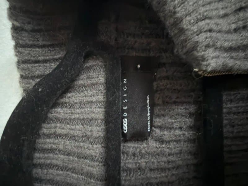 ASOS Knit grey zip cardigan