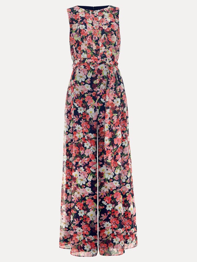 Phase Eight Phase Eight Women's Janine Floral Jumpsuit in Bright Pink - 2