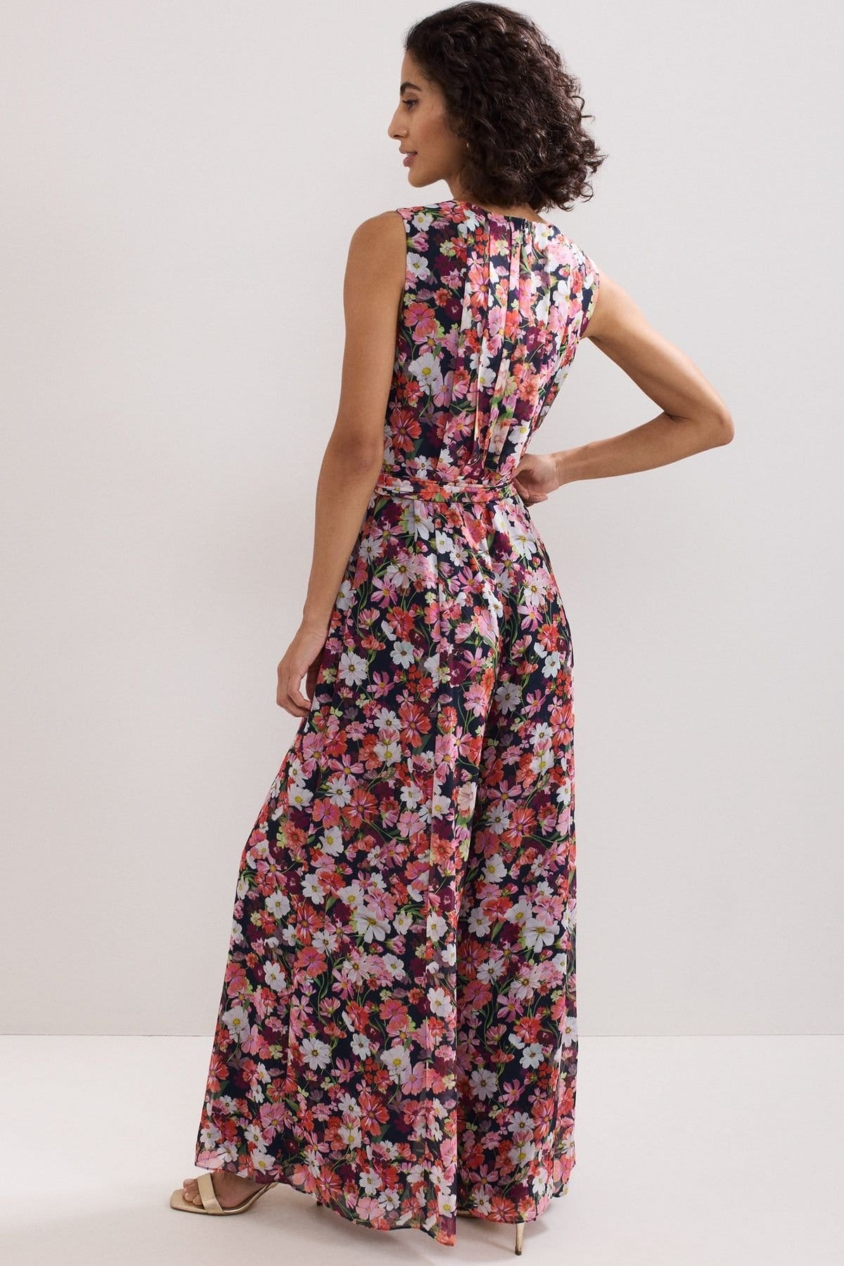 Phase Eight Phase Eight Women's Janine Floral Jumpsuit in Bright Pink - 4