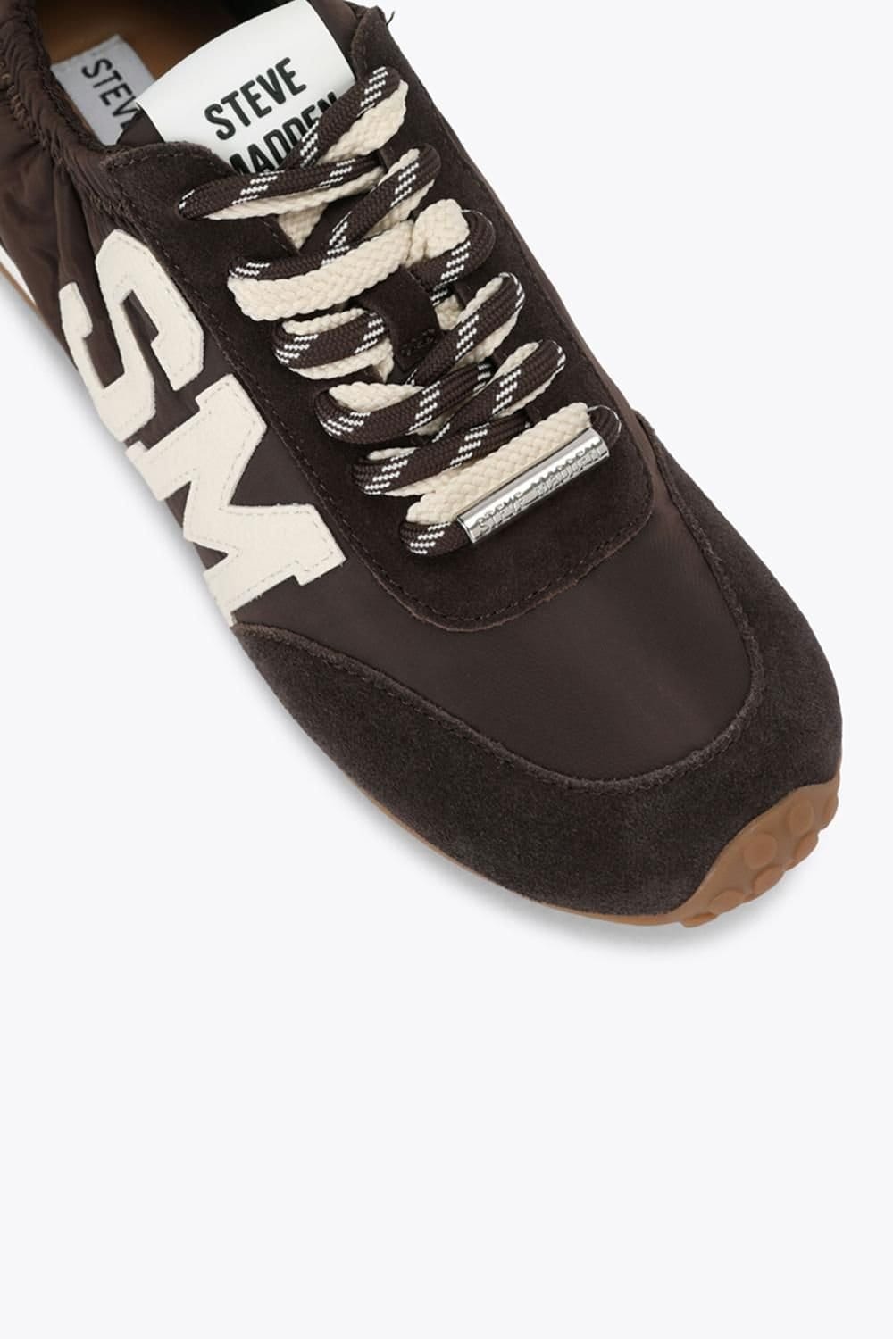 Steve Madden STEVE MADDEN Women's 'Cashbox Dark Brown Suede' Suede Trainers - 4