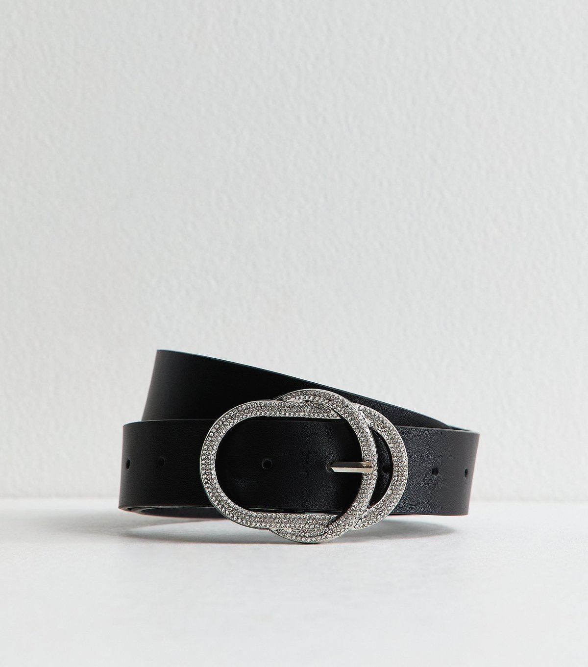 New Look Black Diamante Buckle Belt New Look - 2