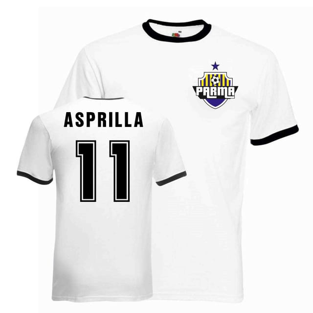 Parma Parma Men's Faustino Asprilla Ringer Tee in White - 2